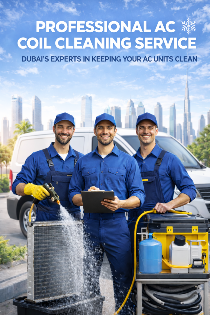 Professional AC coil cleaning services in Dubai