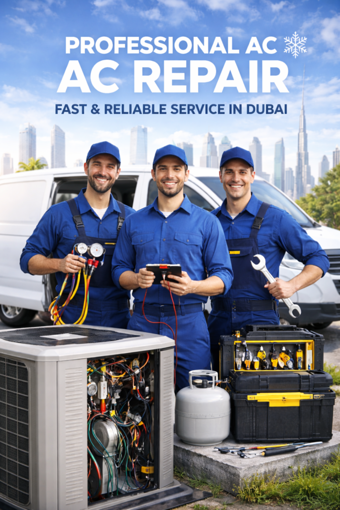 Professional AC repair services in Dubai for homes and businesses